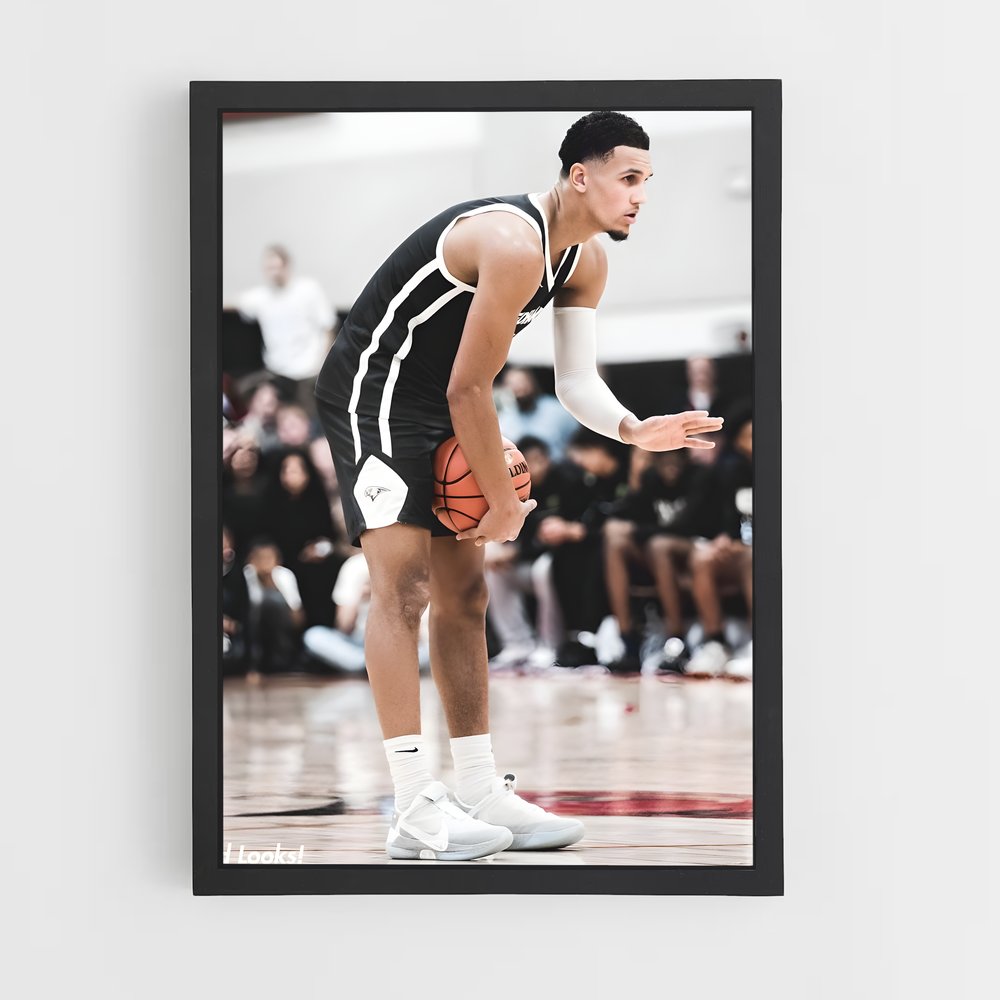 Poster Dunk en Noir et Blanc – affiche Basketball (vue 2)